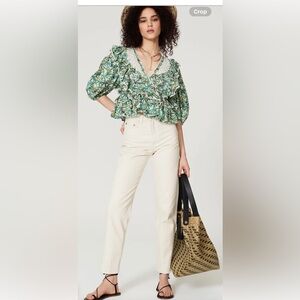 Farm Rio size S Toucan wrap blouse